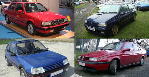 Thema, Delta, Clio, Alfa 75: tutti pazzi per le "Youngtimer", le auto degli anni 80 e 90